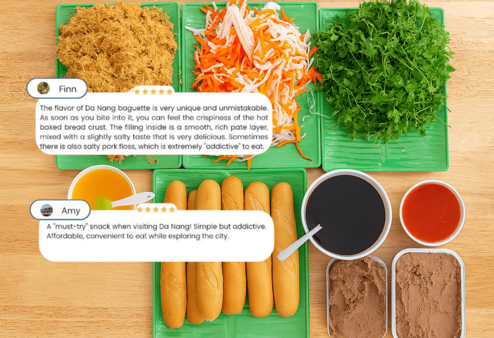 Ba Duy baguettes also received positive feedback from customers with crispy crust and delicious pate